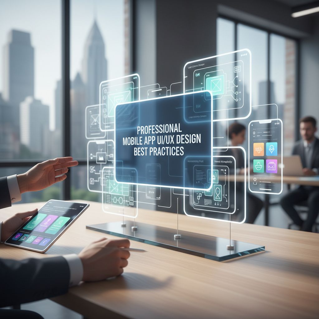 Mobile app UI/UX design